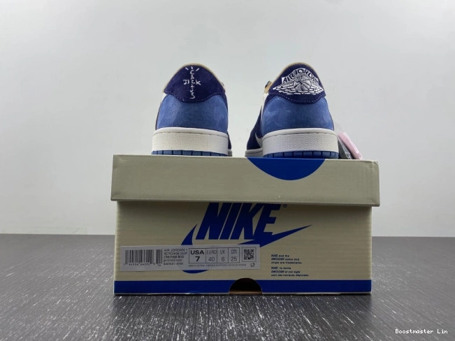 Bmlin shoes JORDAN X DM7866-808 CUSTOM AIR 1 TRAVIS SCOTT 0802